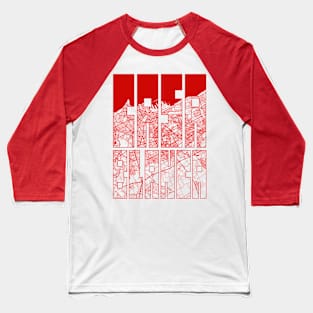 Casablanca, Morocco City Map Typography - Oriental Baseball T-Shirt